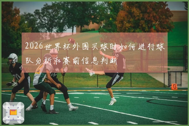2026世界杯外围买球时如何进行球队分析和赛前信息判断